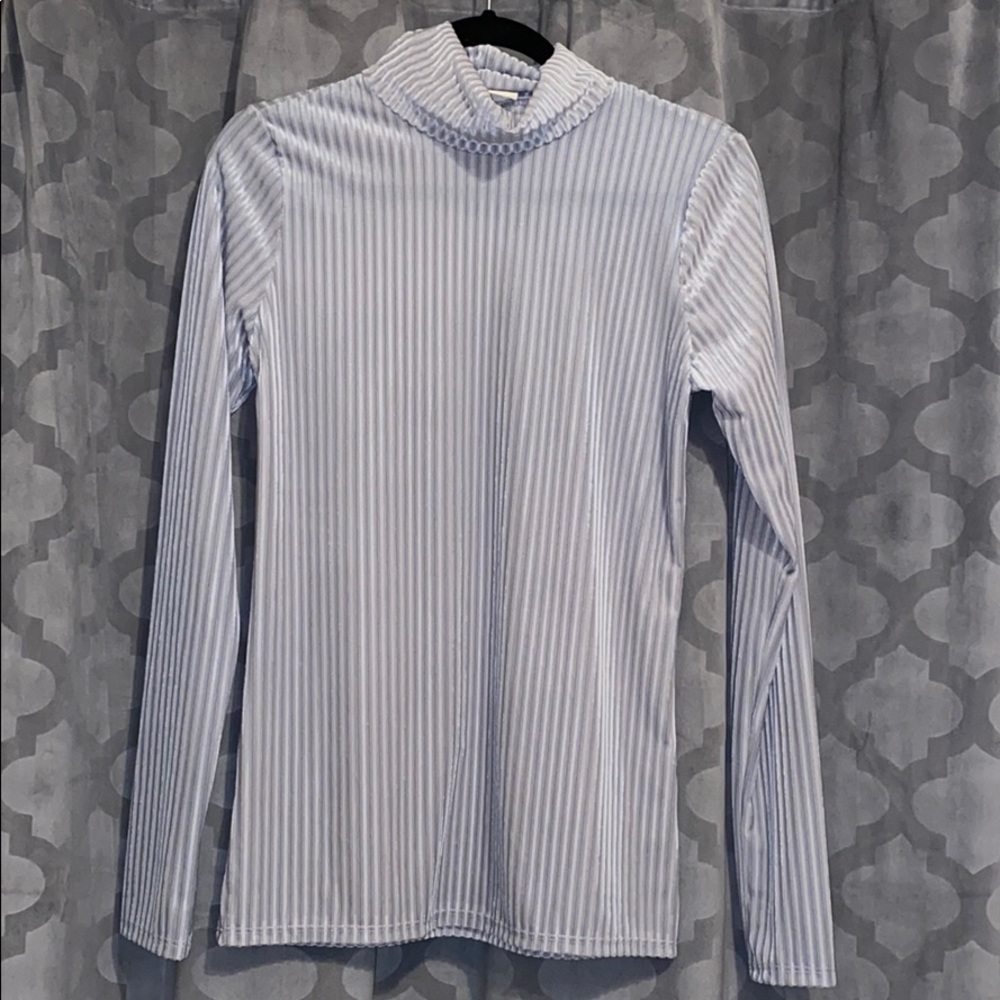 Silver Long Sleeve Blouse